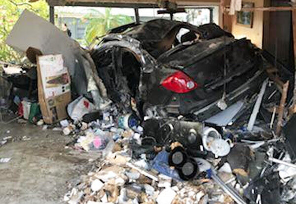 Four seriously injured in vehicle crash with Clearwater residence